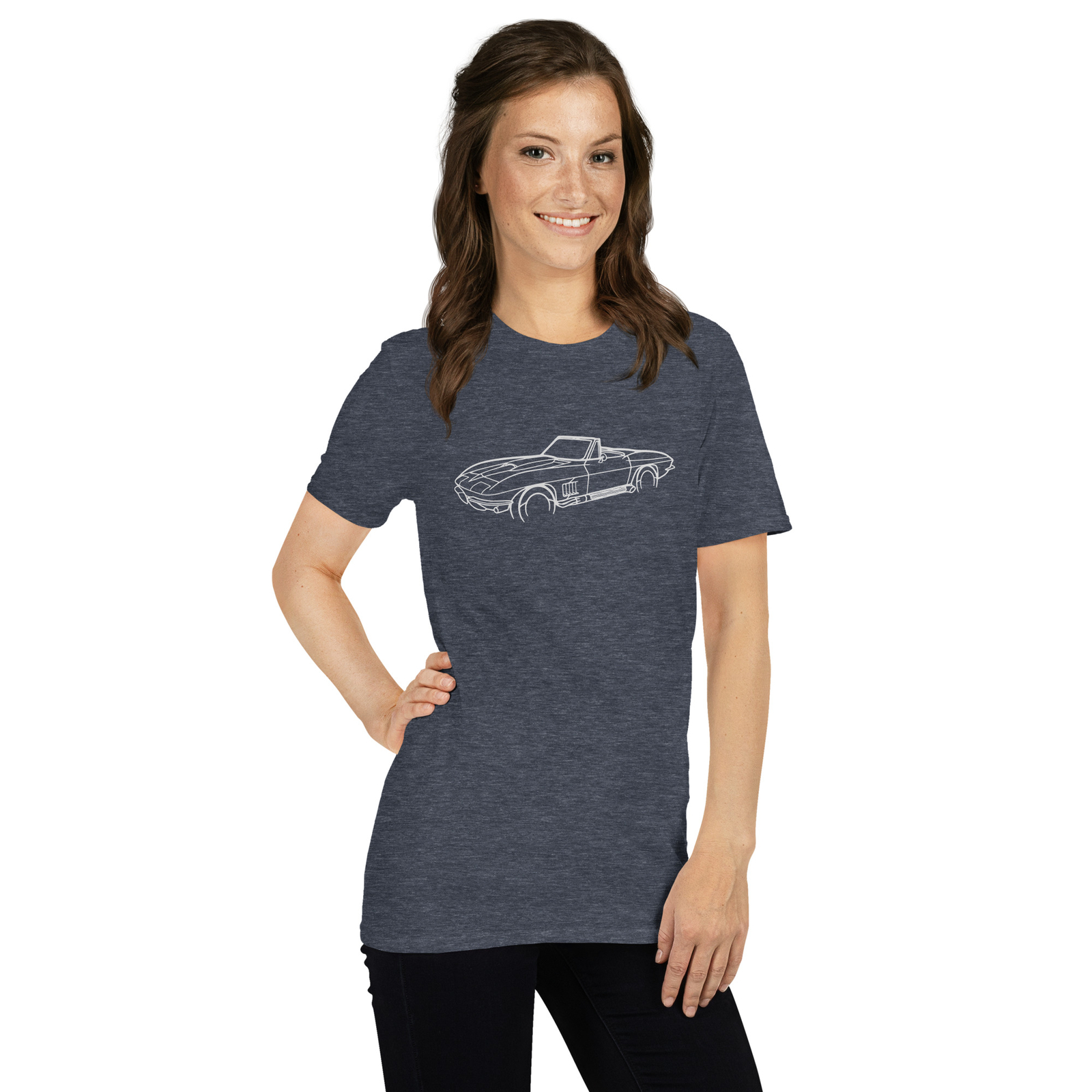 Softstyle T-Shirt For Chevrolet Corvette C2 Car Owners Birthday Gift Tee Shirt