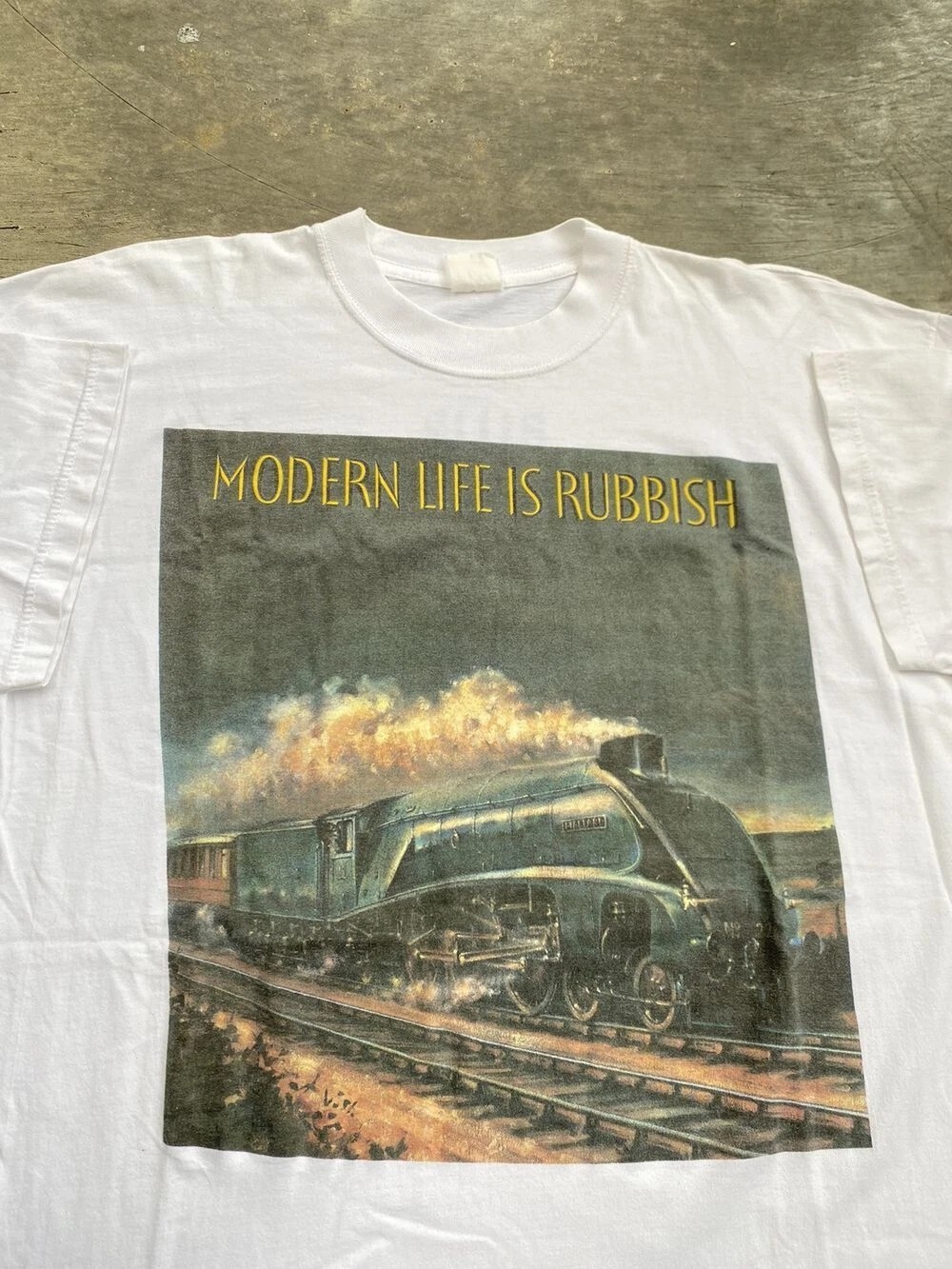 Reprint 1993 Blur Modern Life Is Rubbish Tour T shirt Classic Style S-5XL