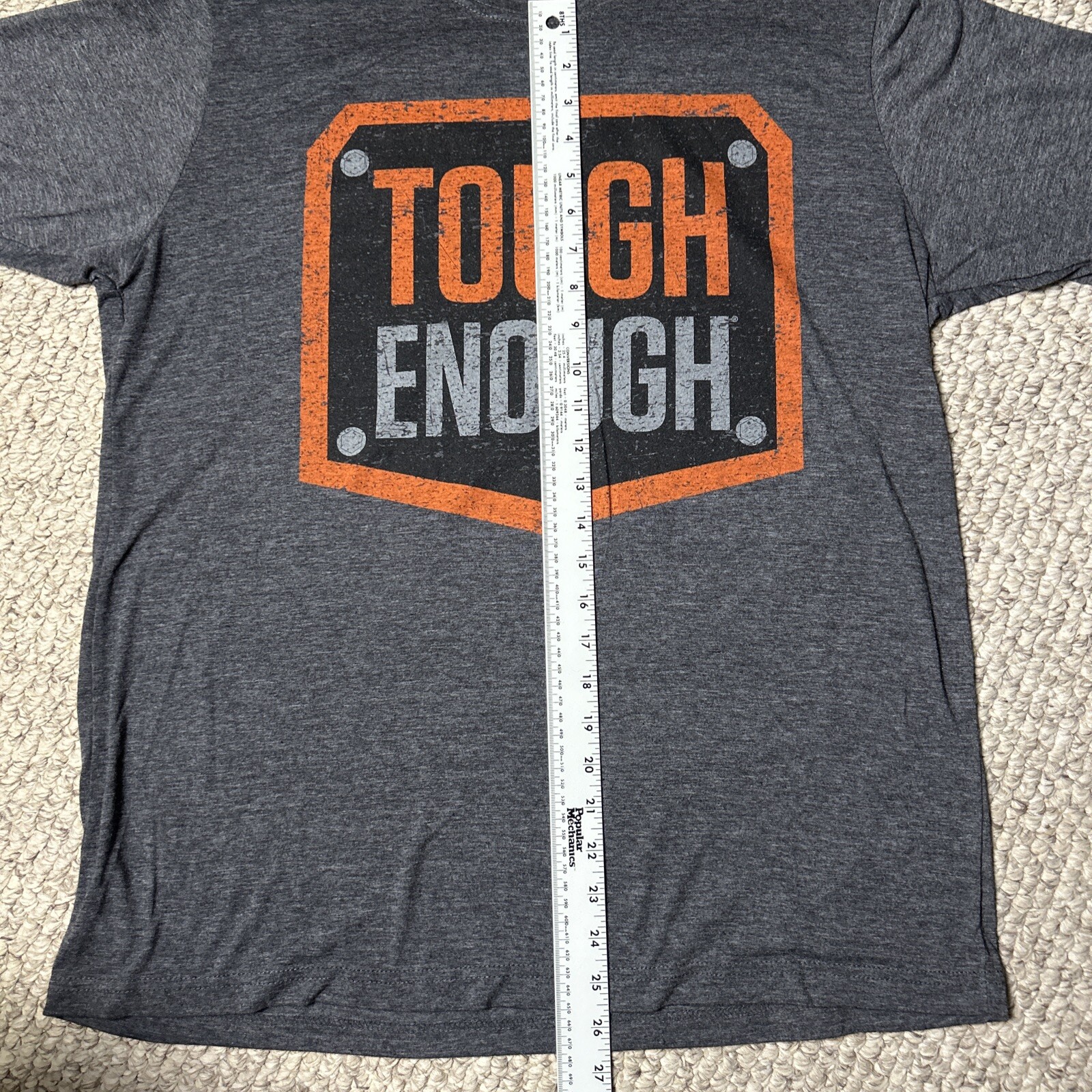 WWE Tough Enough T Shirt Men’s XL Gray Wrestling Graphic Print