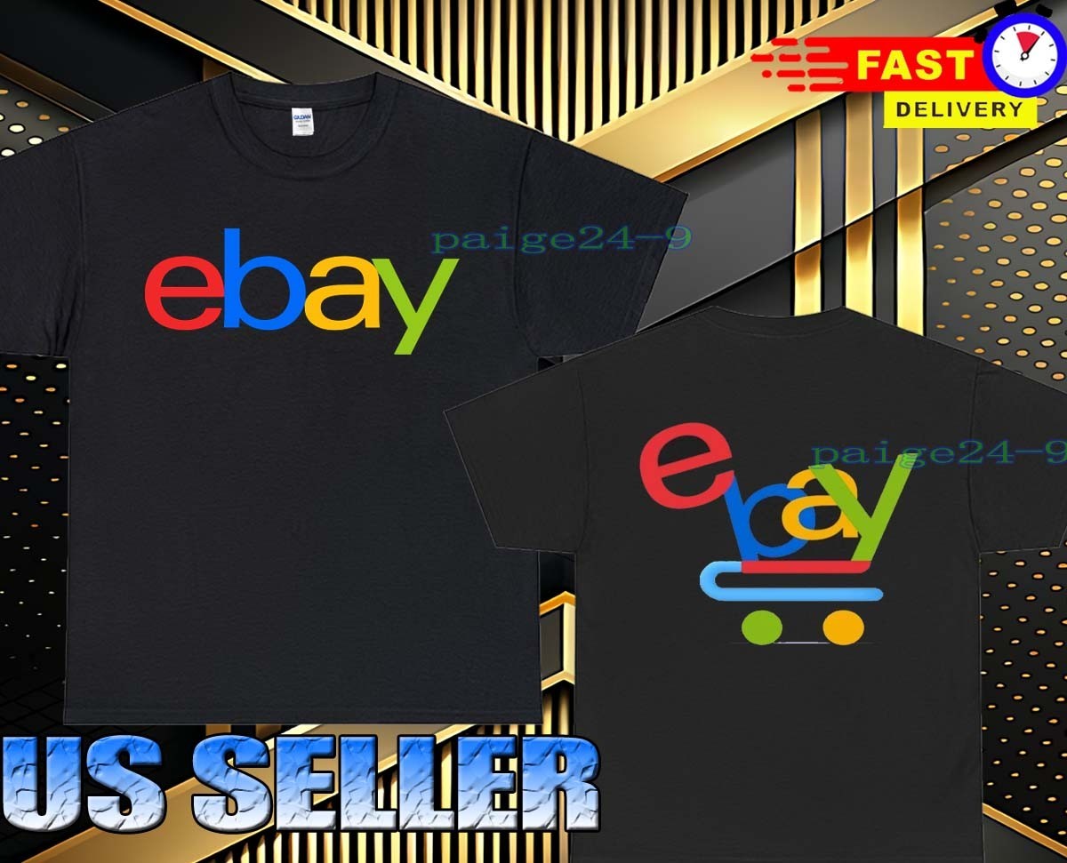 NEW SHIRT EBAY LOGO T-SHIRT FUNNY AMERICAN USA MEN’S TEE SIZE S-5XL