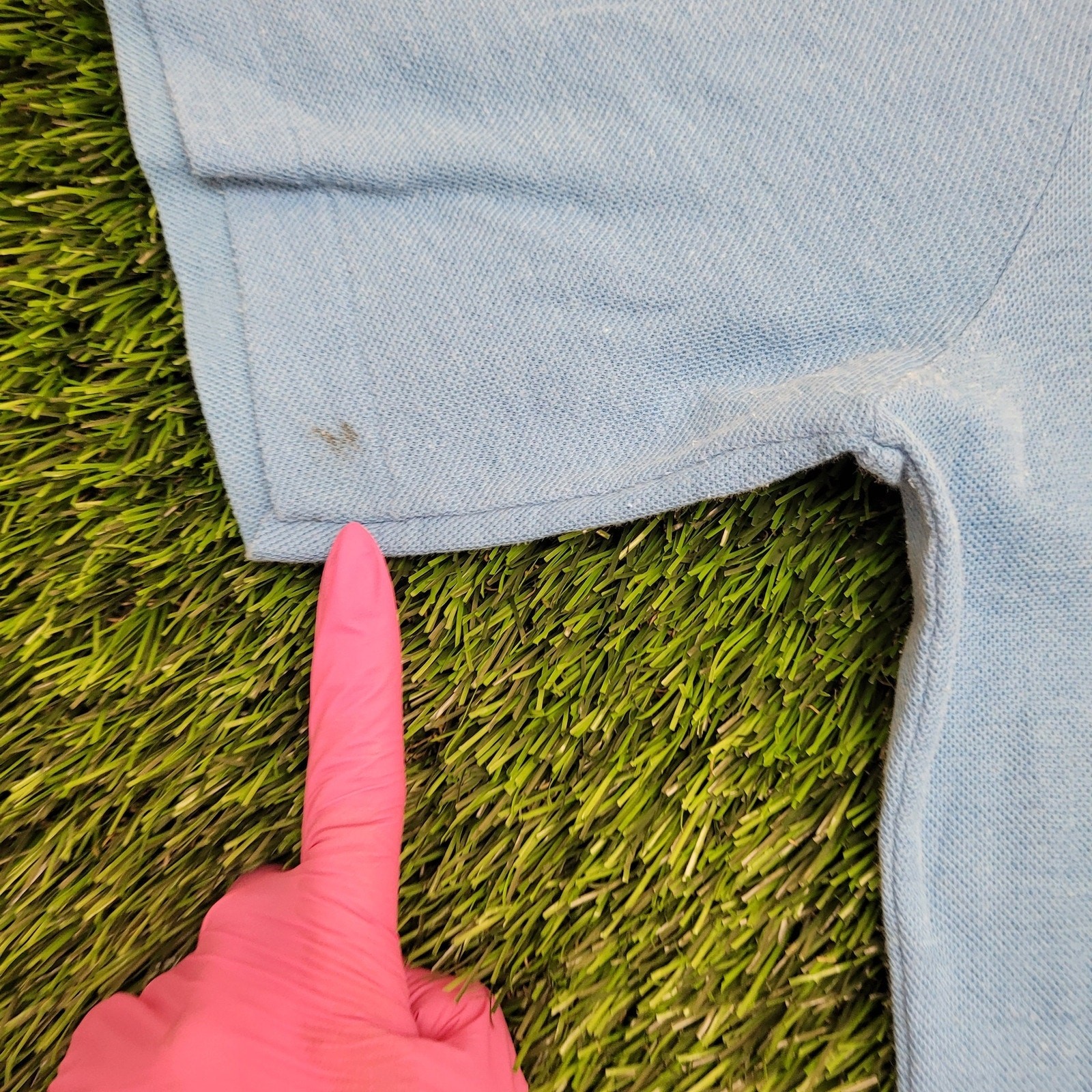 Vintage 80s Arrow Golf Shirt L/XL 23×28 Blue