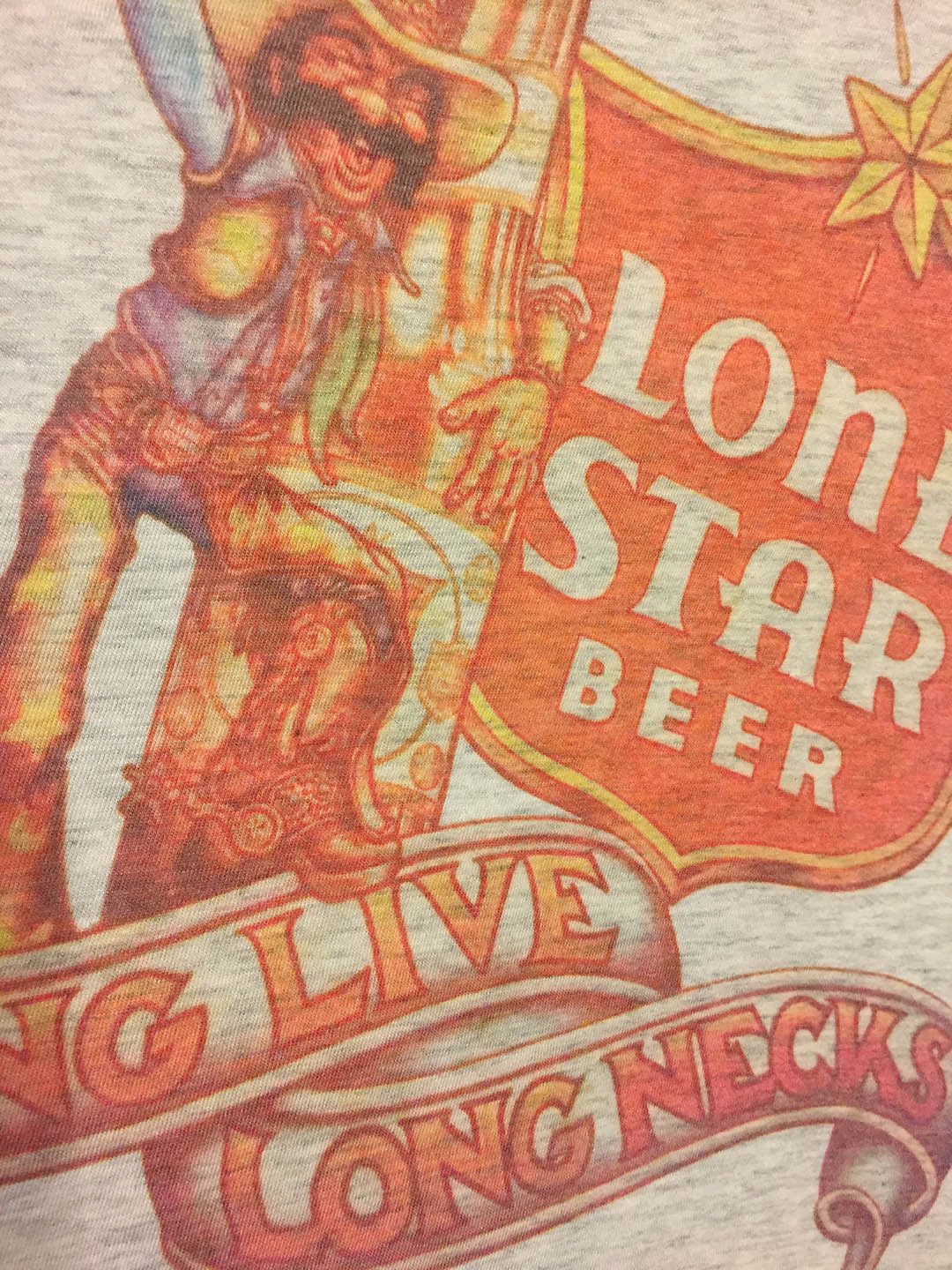 Lone Star Vintage Beer Jersey T-SHIRT FREE SHIP USA Country Music