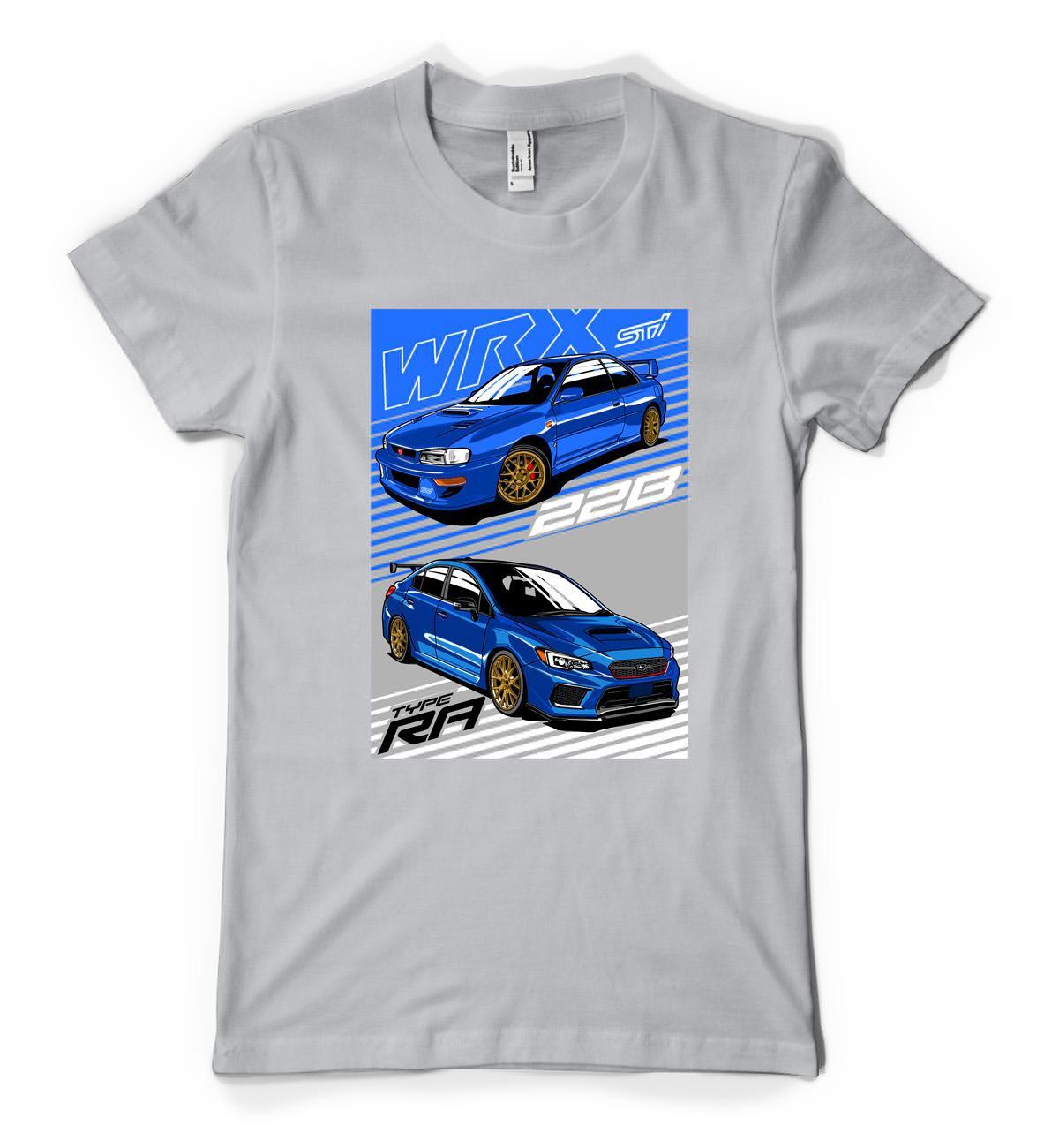 Japanese WRX Supercar Sport Classic Custom Car Personalised Unisex Adult T Shirt