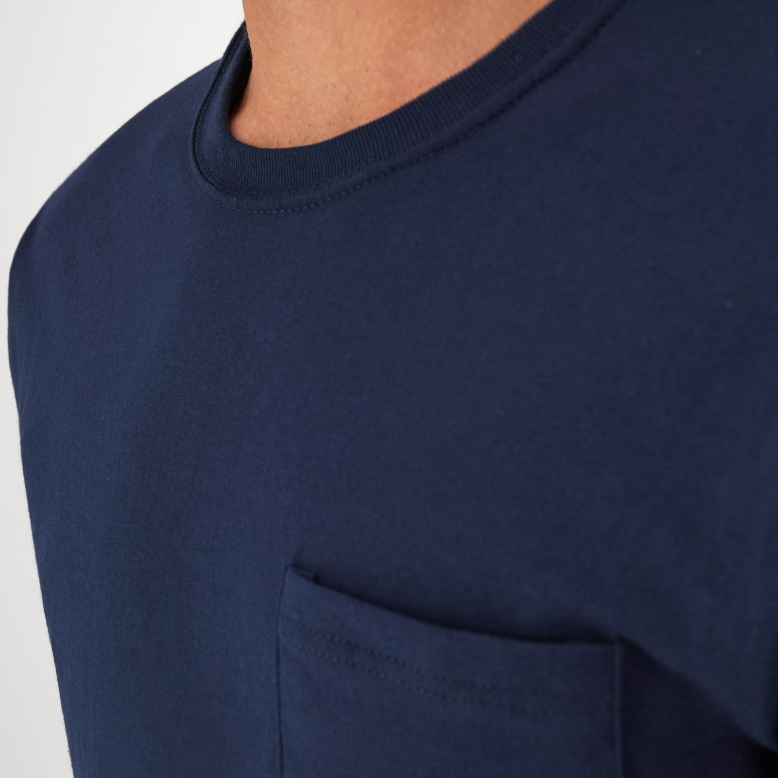 Hanes 6 Pack Pocket T Shirt Assorted Cotton Breathable Undershirt, Size XL