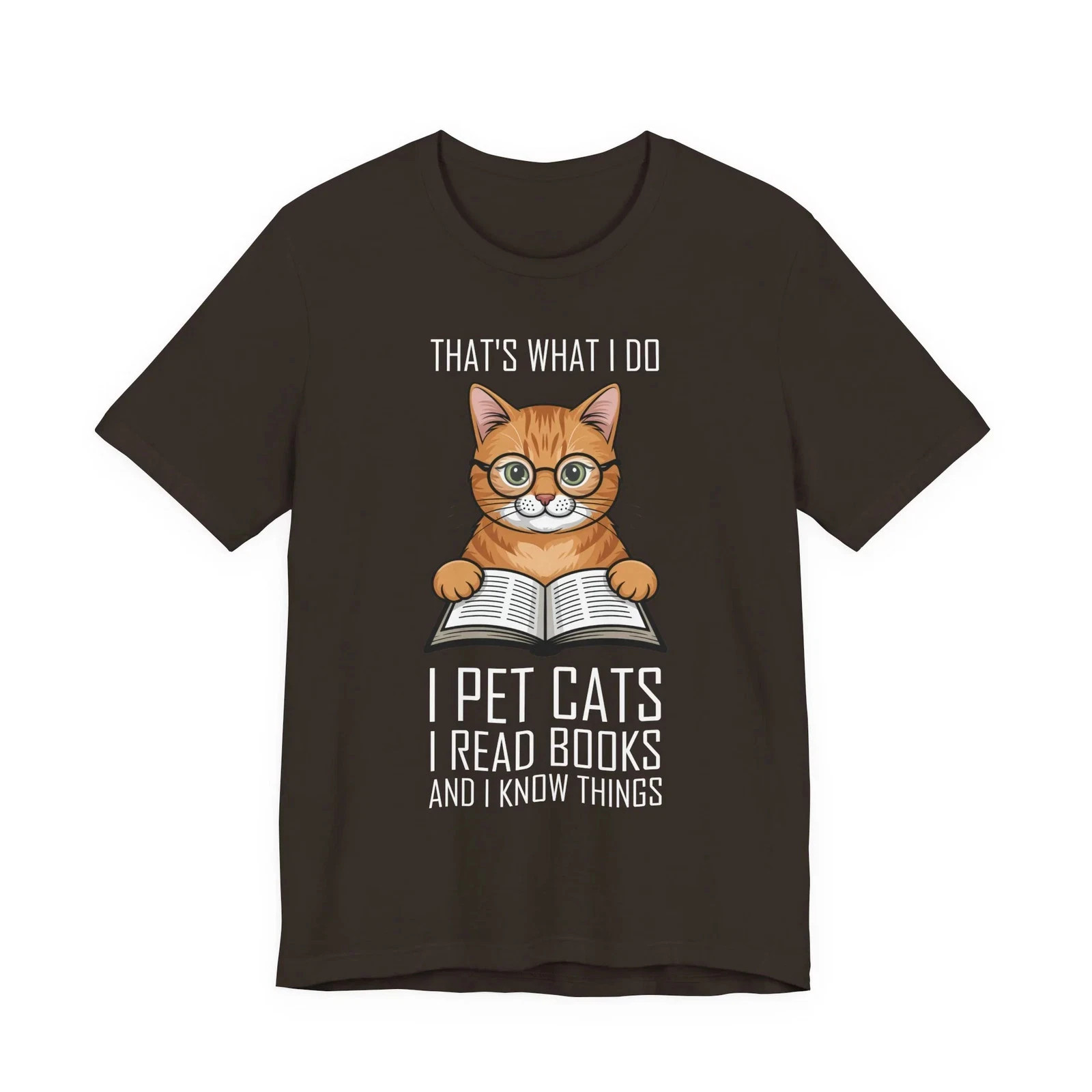 Cat Lover T-Shirt That’s What I Do I Pet Cats I Read Books and I Know Things