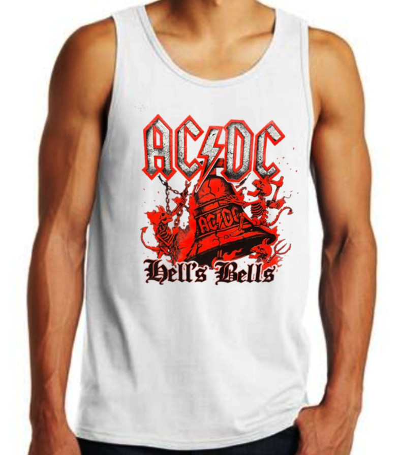 AC/DC Hell’s Bells PUNK ROCK Band Tank Top (Multiple Colors)
