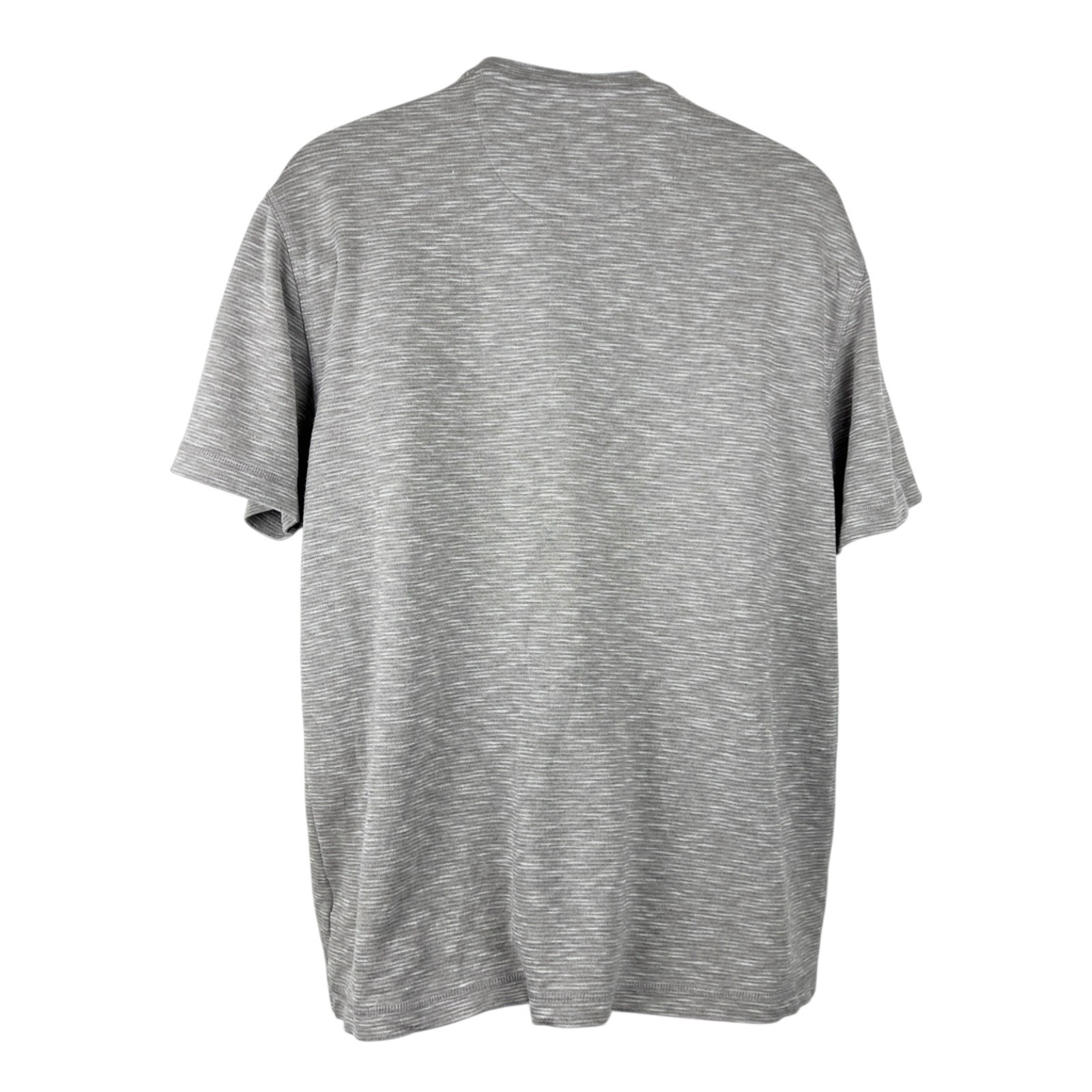 Tasso Elba Island Grey Striped UPF Sun Protect Men Extra Large Rayon Casual Tee
