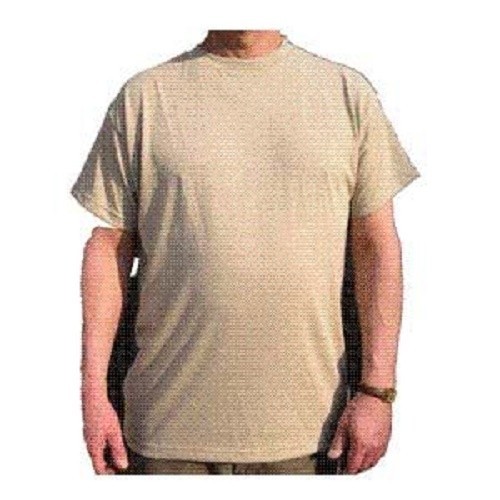 Men’s USGI Army Tan T-Shirt 100% Combed Cotton Unissued (You Will Receive Two(2)