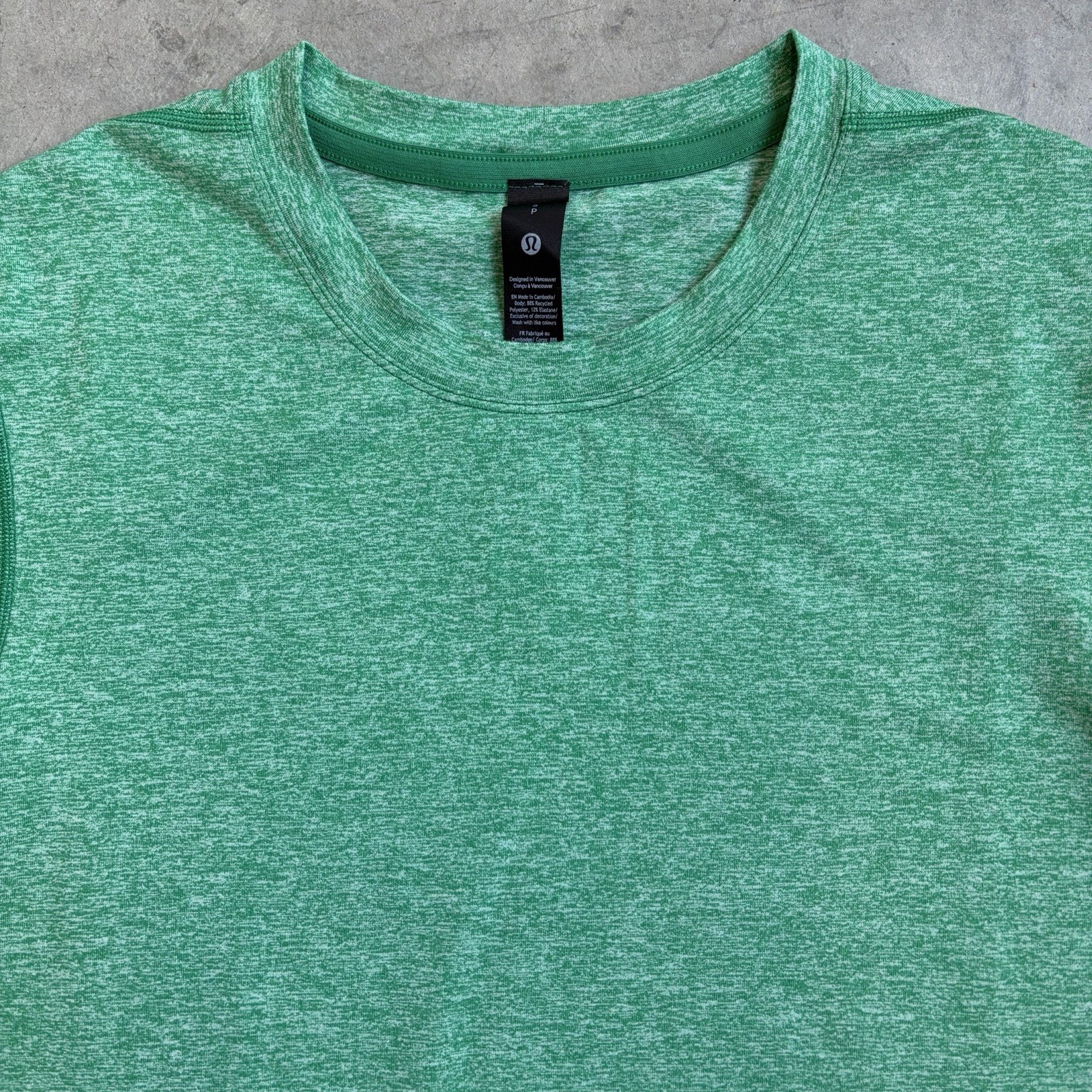 New Lululemon Soft Jersey Short Sleeve T Shirt Green Stretch LM3ES3S Men’s Small