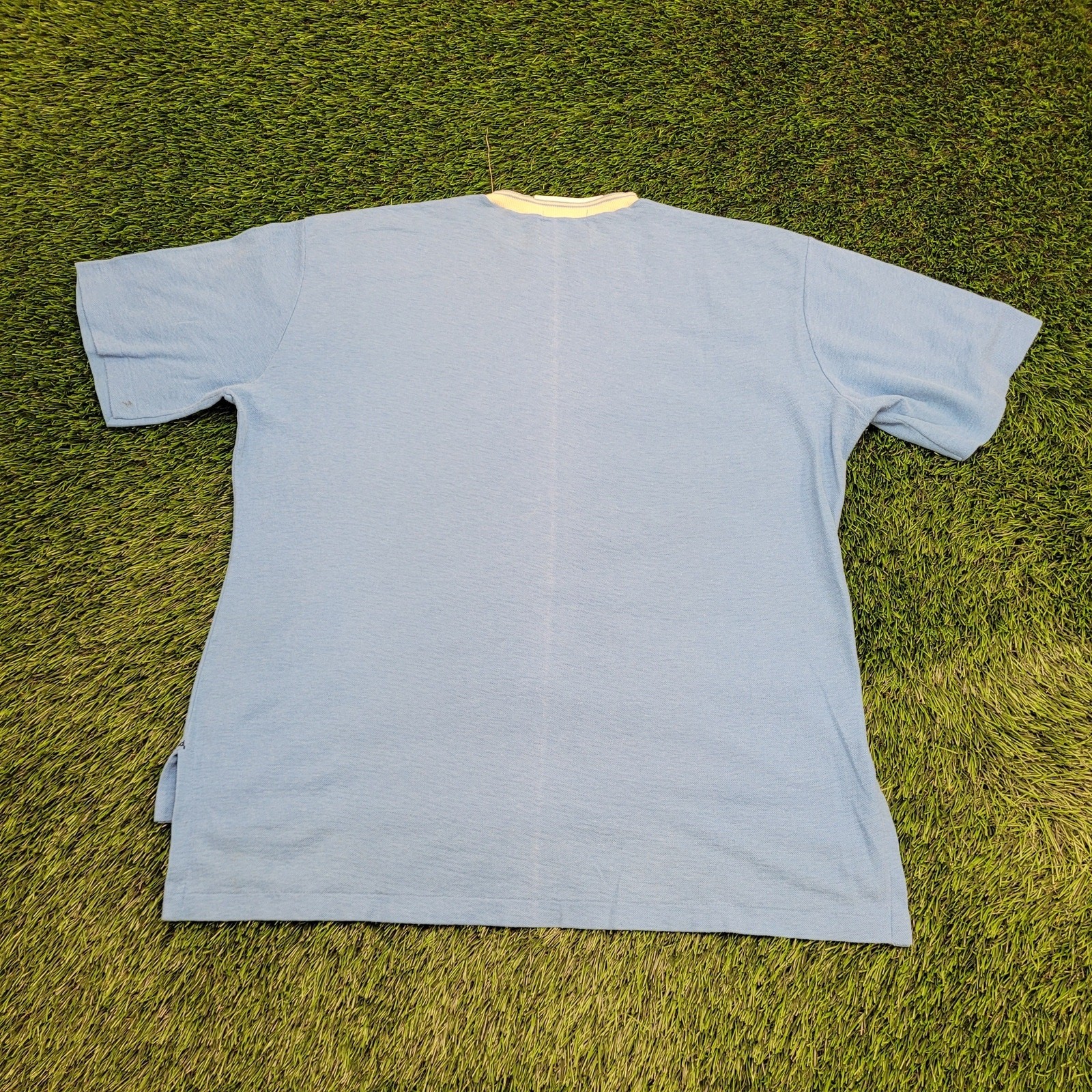 Vintage 80s Arrow Golf Shirt L/XL 23×28 Blue
