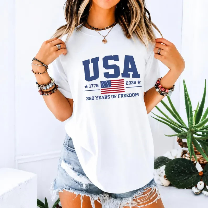 Patriotic Shirt, 250 Years of Freedom Tee, 250 Shirt, 1776-2026 shirt