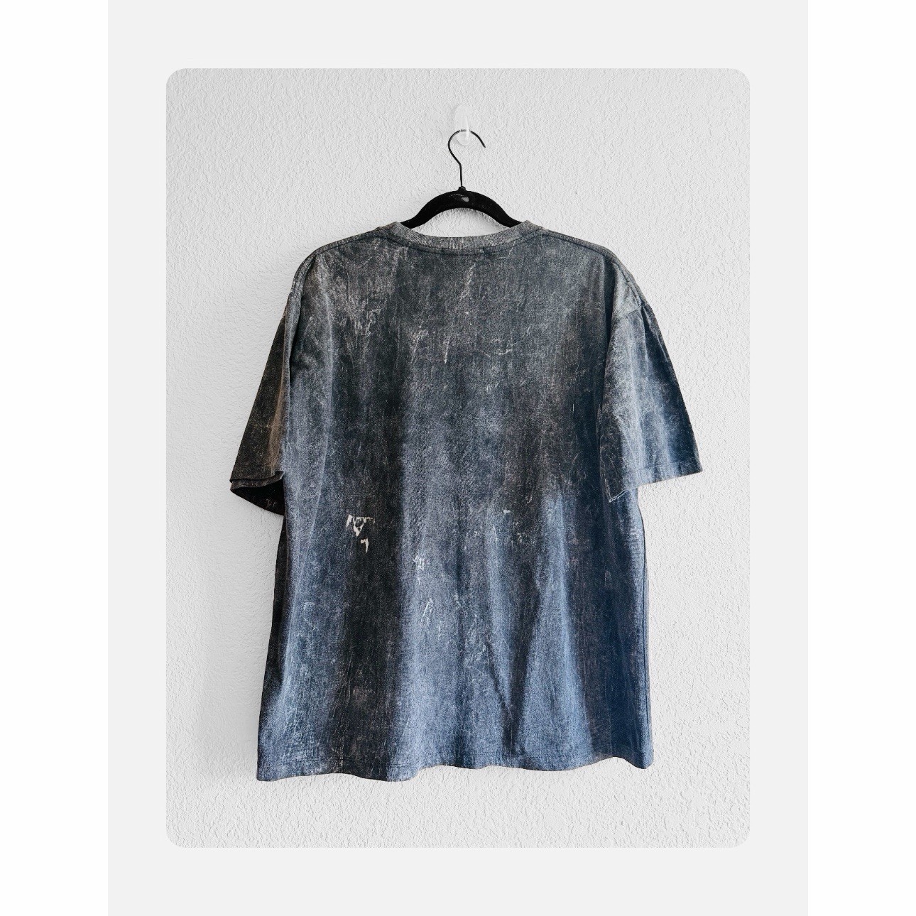 Bacon Streetwear Grunge Acid Wash Casual Fashion Forward T-shirt Dark Gray L NWT