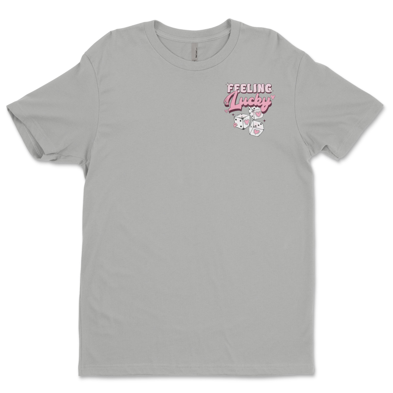 DTF Feeling Lucky/ Custom Unisex Soft Style T-Shirts, Next Level- Cotton