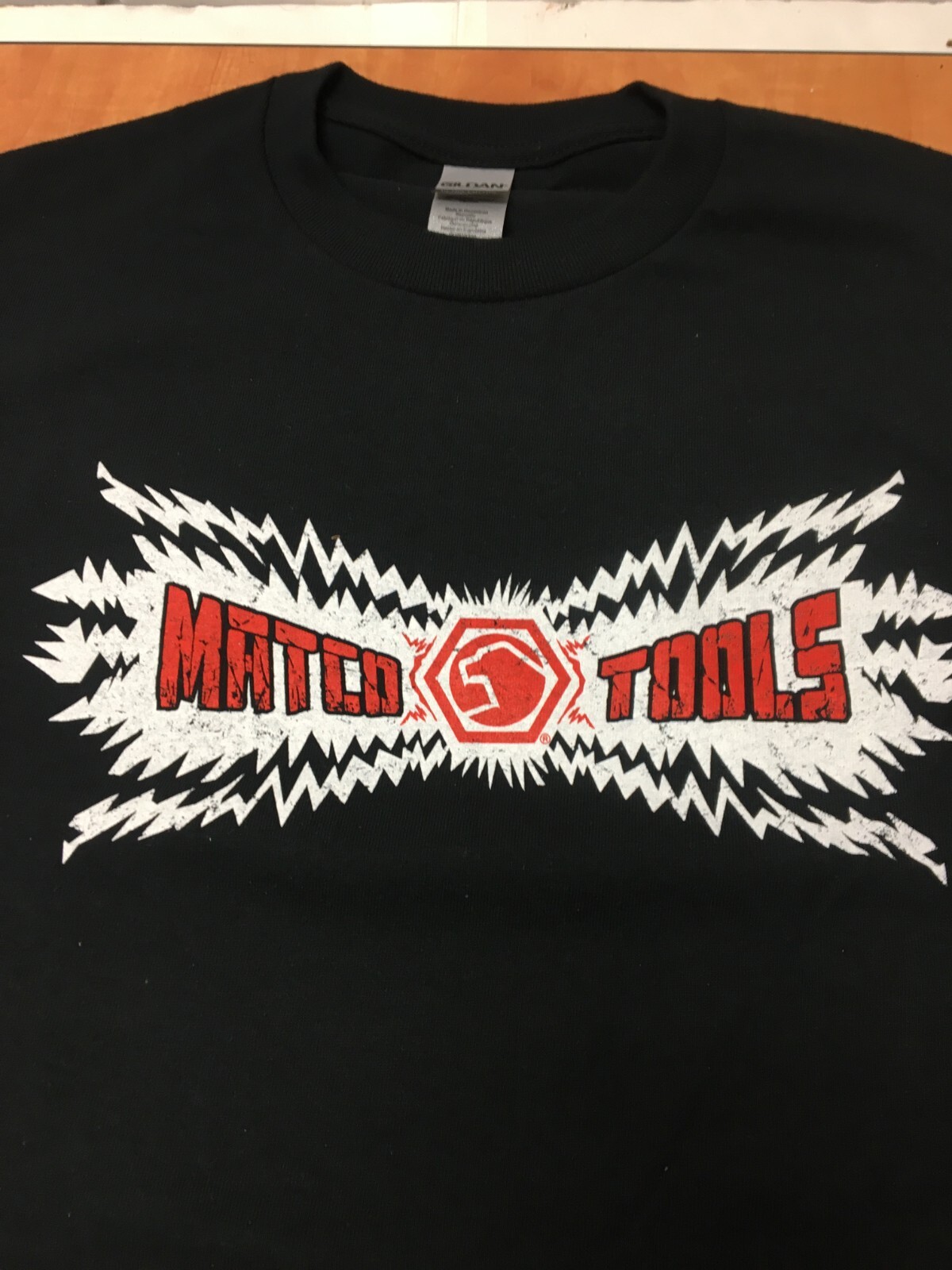 Matco Tools T Shirt Black w/ Logo Size L Gildan Cotton
