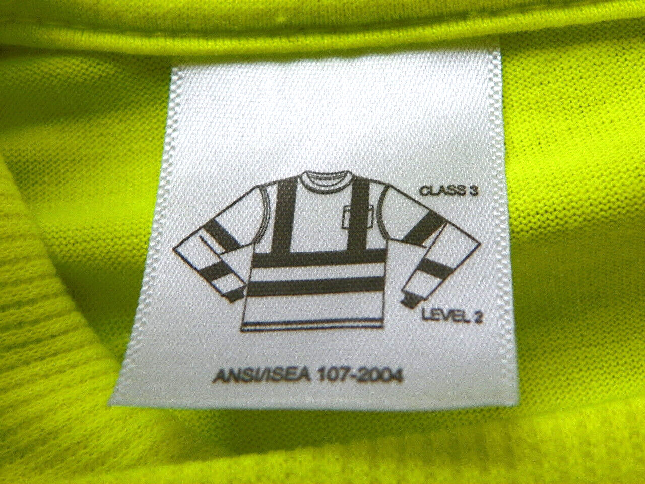 NWOT BERNE Safety Shirt Class 3 Level 2 Neon Yellow Reflective Stripe 2X