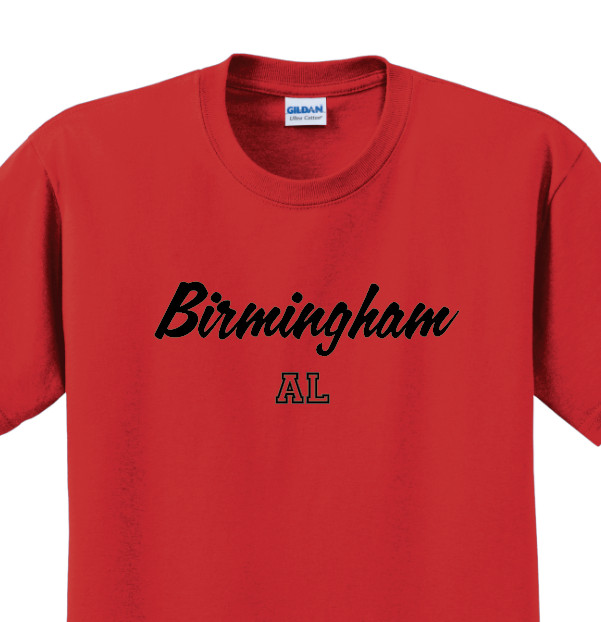 Birmingham, Alabama State T-Shirt Short Sleeve Graphic Tee Unisex apparel