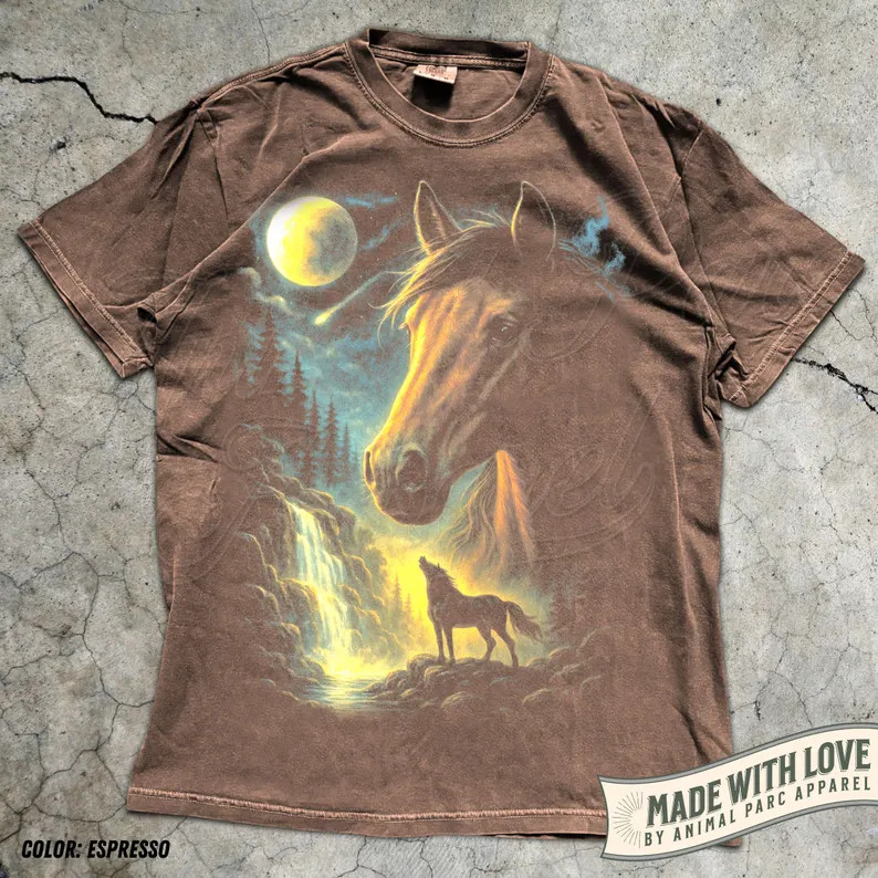 Western Cowboy Horse Comfort Tee