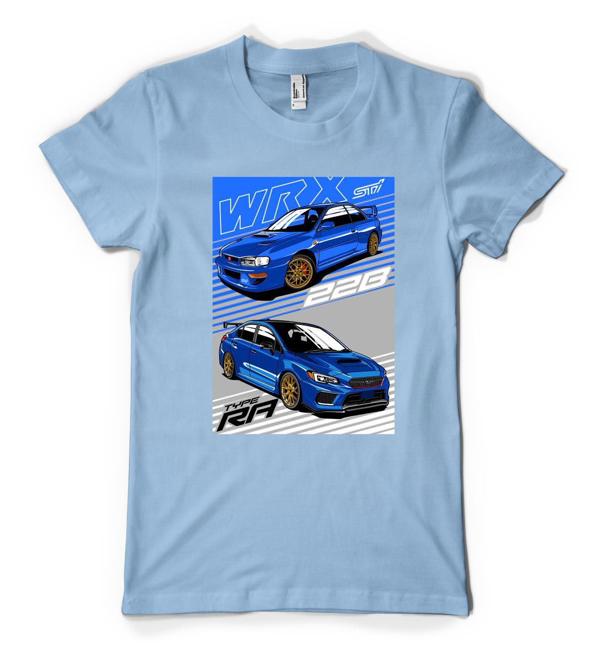 Japanese WRX Supercar Sport Classic Custom Car Personalised Unisex Adult T Shirt
