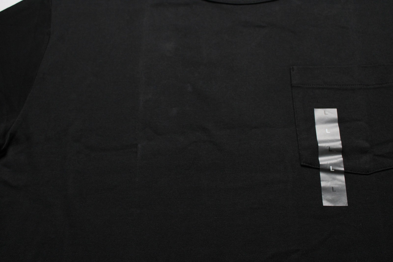 Mode Of One Men’s Short Sleeve Crew Neck Relaxed Tee EH6 Deep Black Large