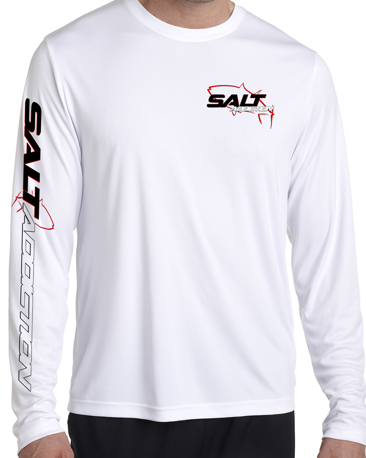 Salt Addiction t shirt long sleeve microfiber saltwater fishing moisture wicking