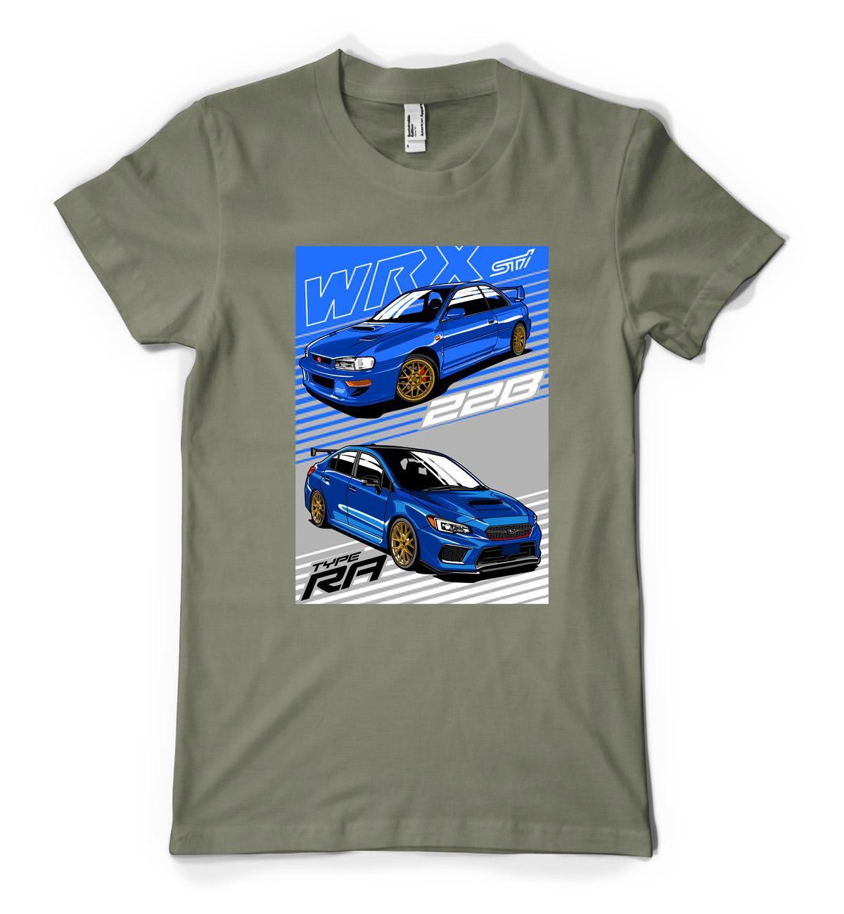 Japanese WRX Supercar Sport Classic Custom Car Personalised Unisex Adult T Shirt