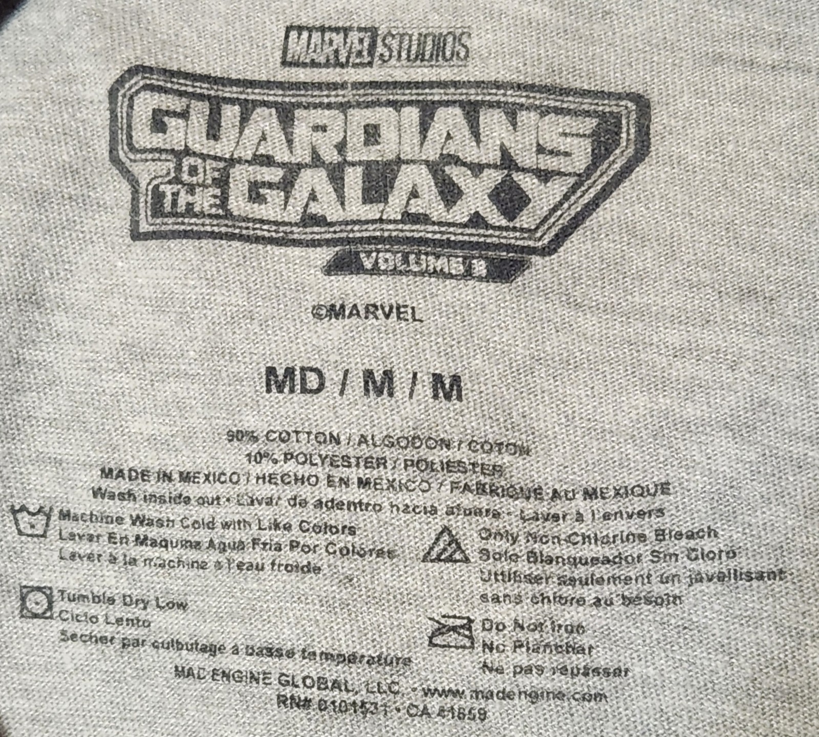 Guardians of the Galaxy Adult T-Shirt – Baby Rocket Racoon M