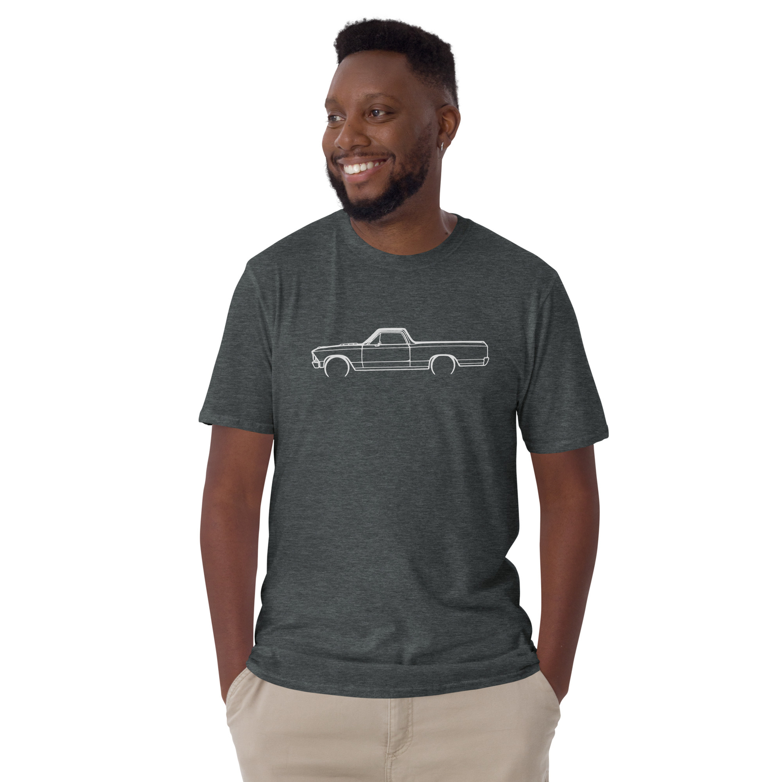 Softstyle T-Shirt For Chevrolet El Camino 1966 Car Owners Gift Tee Shirt