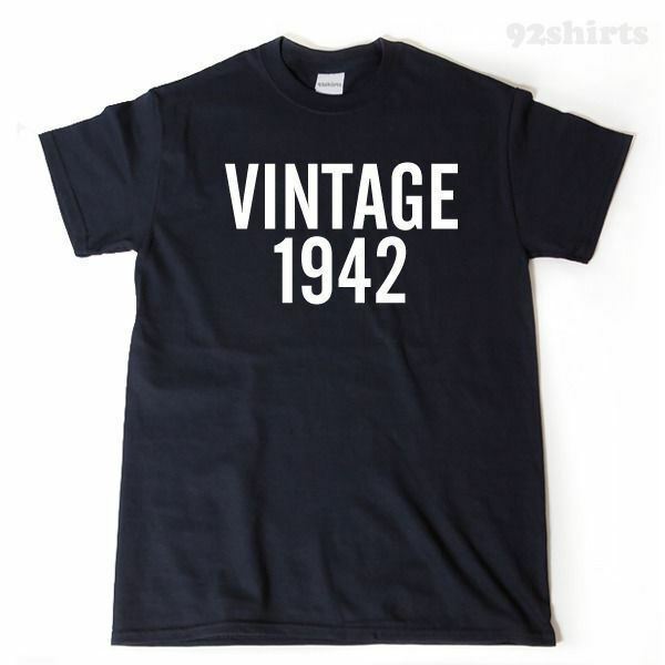 Vintage 1942 T-shirt Funny 80’s EIghty Birthday Tee Shirt