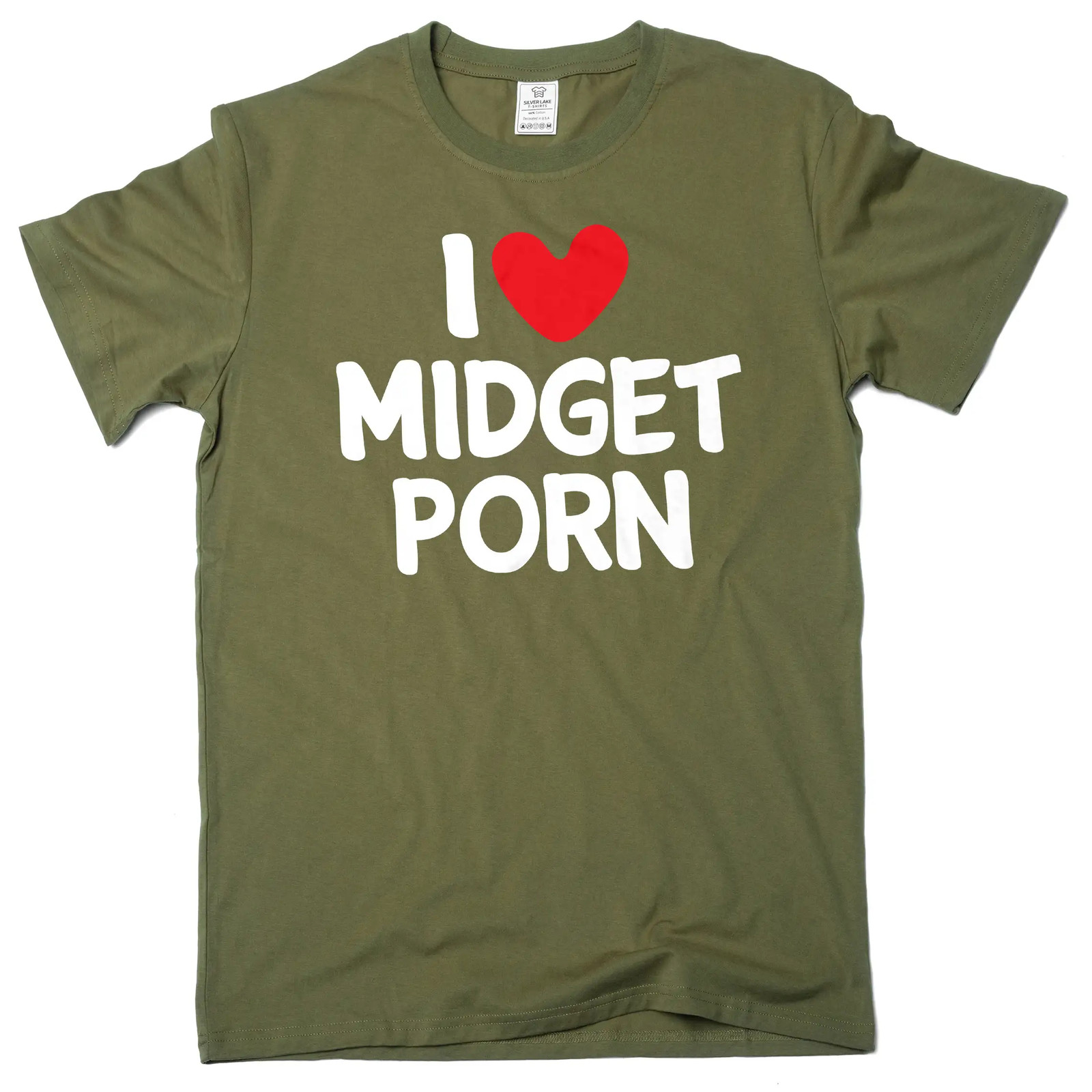 Men’s funny I love Midget Porn inappropriate T-shirt