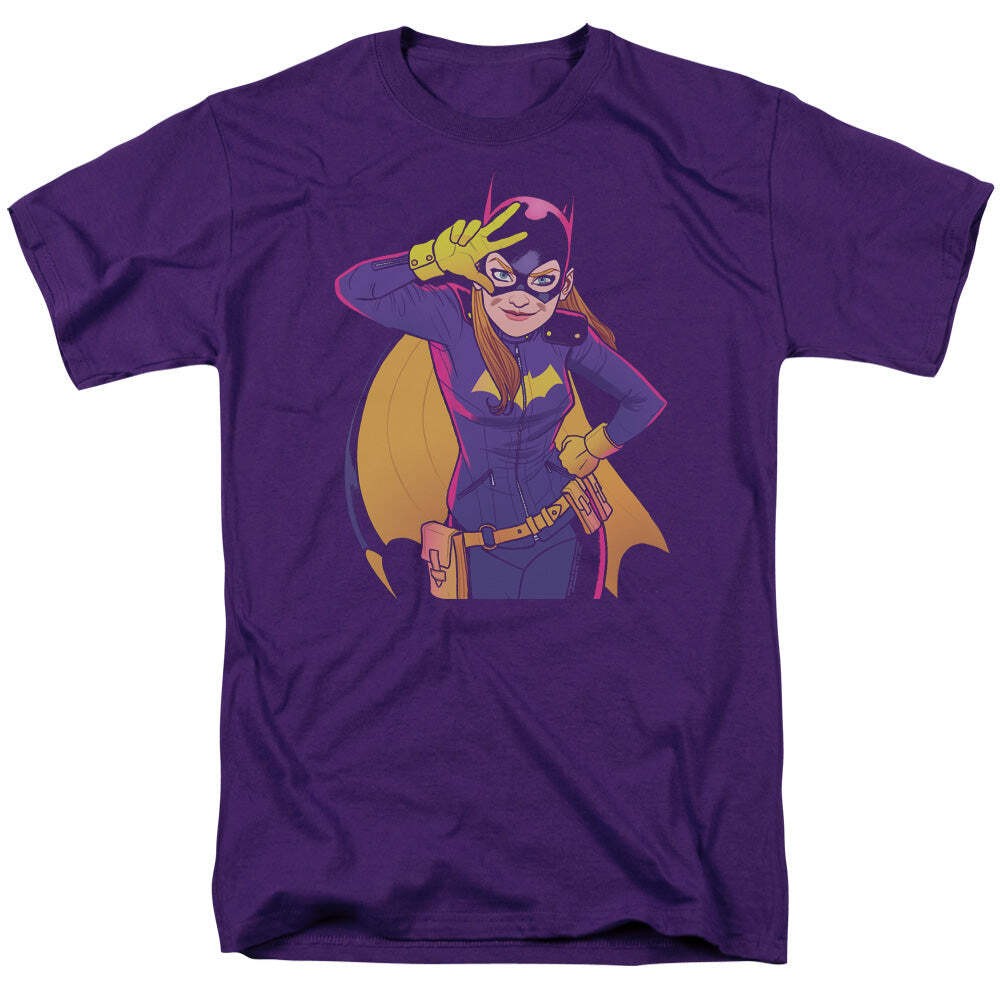 Batman Batgirl Moves Licensed Adult Unisex T-Shirt Regular Fit Tee SM-4X