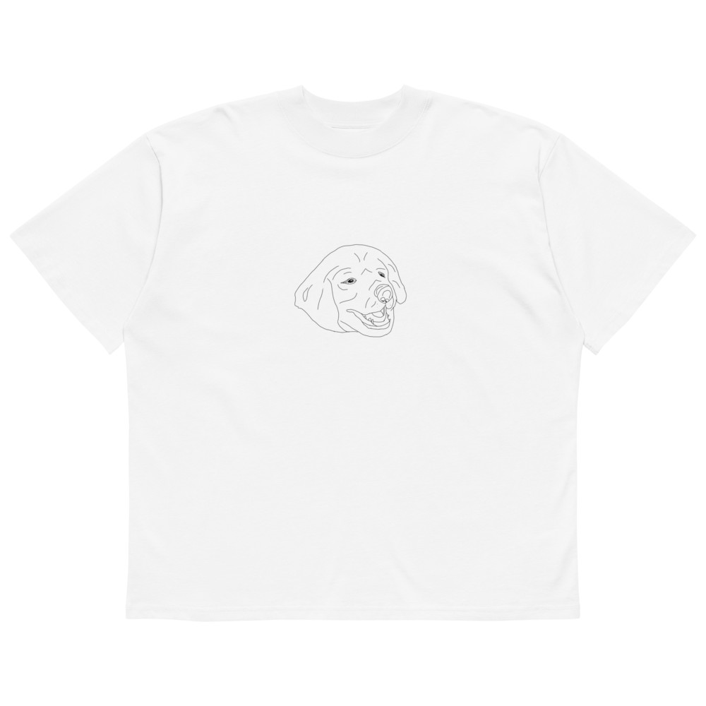Custom Dog Portrait T-Shirt Personalized Pet Shirt Oversized Tee Gift