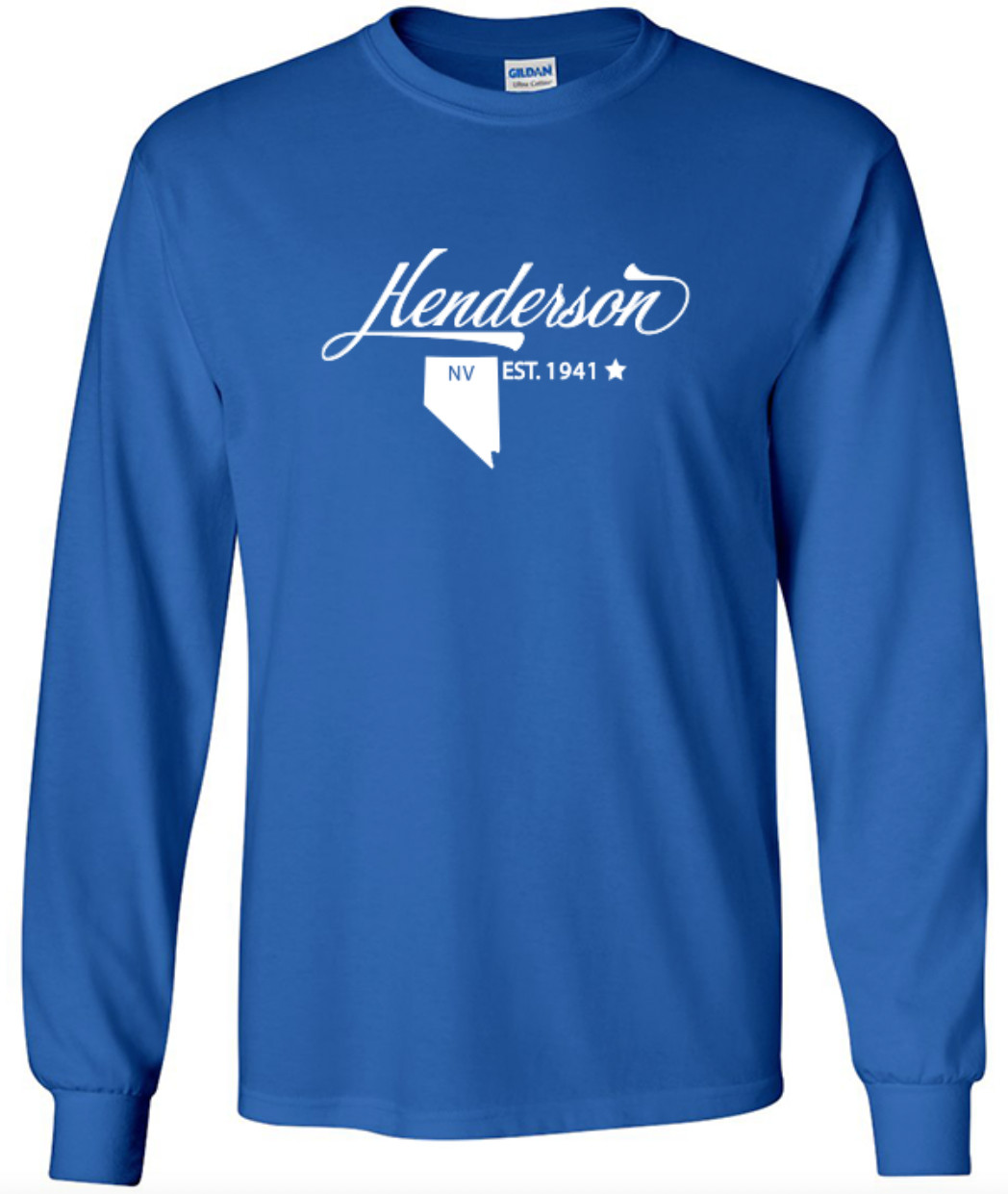 Henderson Nevada State T-Shirt Long Sleeve Graphic Tee Unisex apparel Text logo