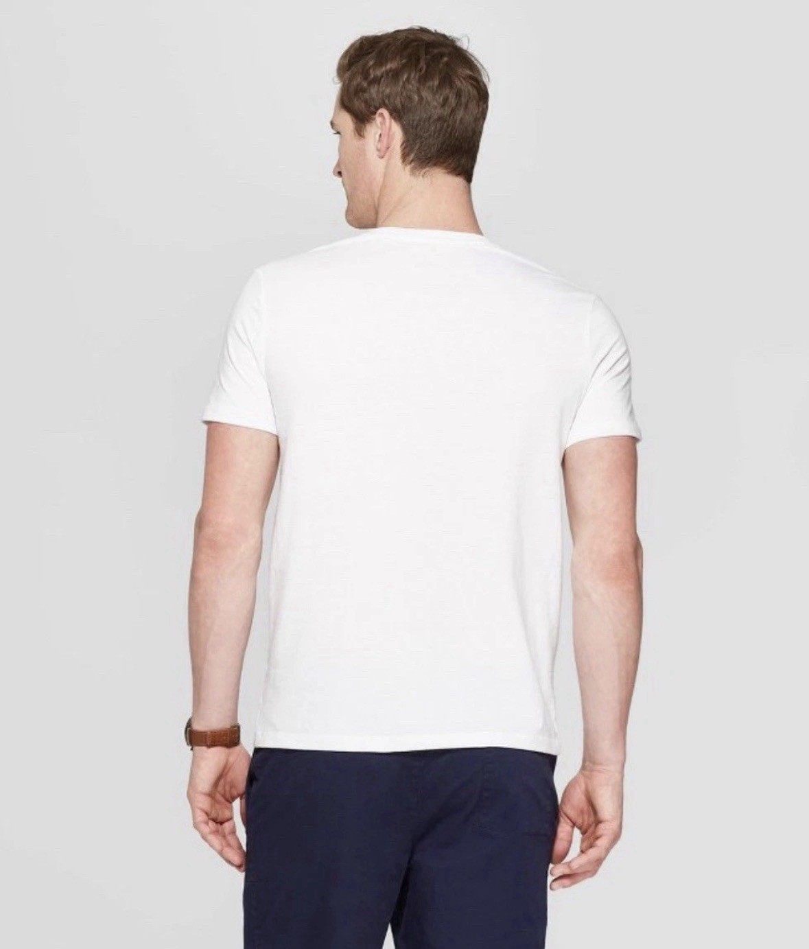 Goodfellow & Co. T-Shirt NEW Target Mens White V-Neck Shirt Cotton Blend XXL 2XL