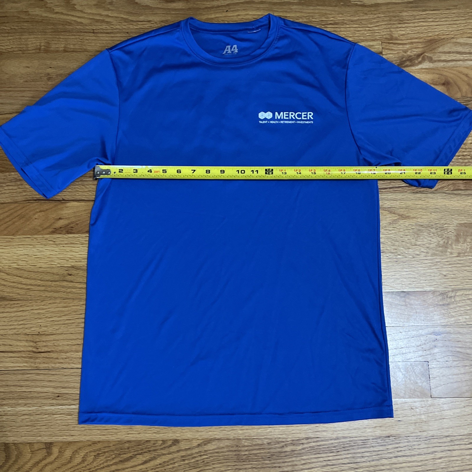 Mercer T-Shirt Blue Mens Medium Mercer Cares Atlanta A4
